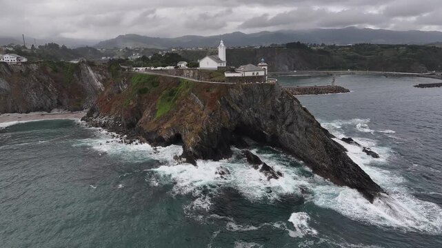 Faro de Luarca en la Comarca del Vald&eacute;s, Asturias