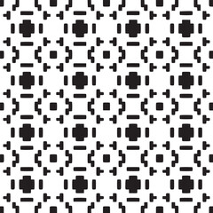 Vector art of geometric pattern with black and white elements