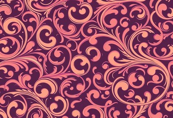 Intricate, flowing calligraphic swirls in varying thicknesses and densities, creating a dynamic, elegant pattern,  frame,  motif