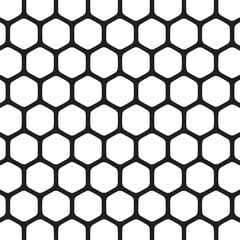 Vector art of seamless honeycomb pattern on