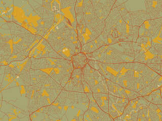 Stylized Minimalist Map Wolverhampton United