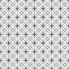 Vector art of geometric pattern with intersecting circles and lines