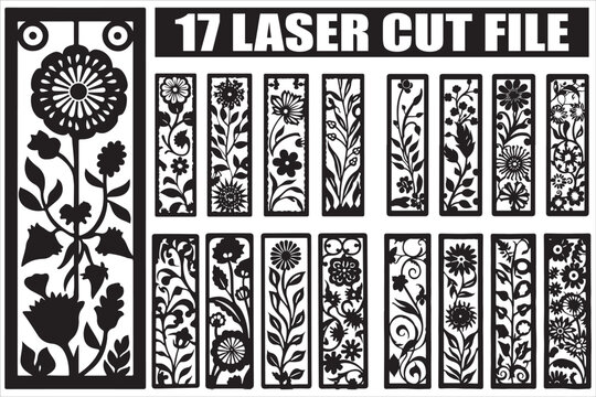 Stunning floral laser cut designs for crafts and decor