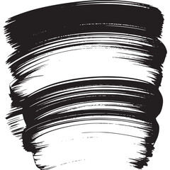 Vector art of black brush stroke on a light background