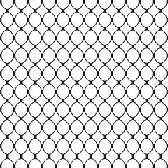 Vector art of seamless oval chain pattern