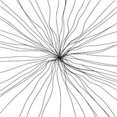 Obraz premium Vector art of abstract radial lines pattern on light gray background