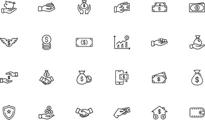 Currency Icon for Finance and Money Concept