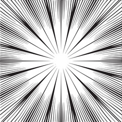 Obraz premium Vector art of abstract radial lines pattern on beige background