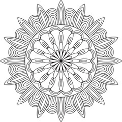 Vector art of mandala pattern