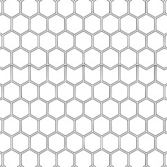 Vector art of geometric honeycomb pattern