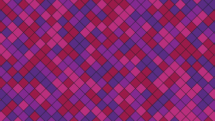 Fototapeta premium Geometric Pattern with Rhombus Shapes in Purple Pink and Violet Tones