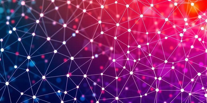 Abstract geometric lattice network design, interconnected nodes and lines,  system,  algorithm