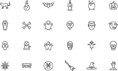 Horror Illustration Icon for Fear and Dark Design