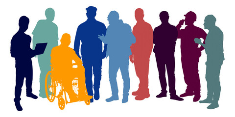 Collage Erwachsenernner Selbstbewussten Posen 