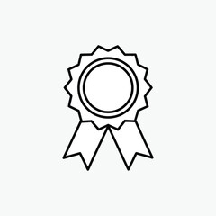 approval check medal vector icon