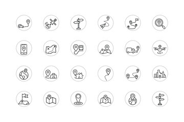 Location Icon for Map and Navigation Design