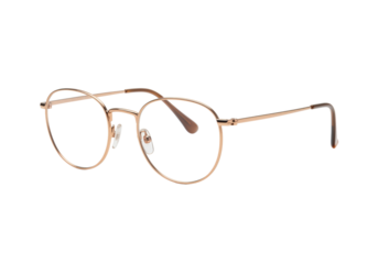 Isolated round vintage eyeglasses, thin gold metal frame, light lenses, stylish accessory