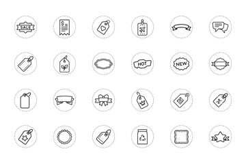 Tags Icon for Label and Shopping Design