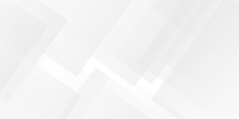Obraz premium Minimal vector tech gradient white, gray creative triangle geometric technology space rectangle randomly arranged white lines transparent background. luxury web overlap presentation design. 