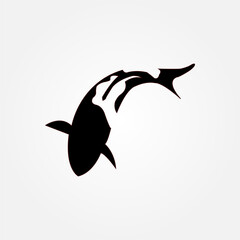 koi fish icon symbol illustration vector eps10 logo template design pattern seamless bright minimal design flat design realistic style simple design modern design