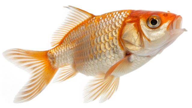 goldfish, isolated on a transparent background PNG