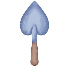 Watercolor Trowel Illustration