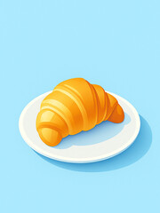 croissant on a plate