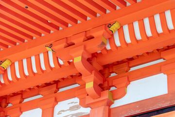 日本の伝統建築の軒を支える組物