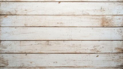 Rustic White Wooden Plank Background Ideal for Vintage Style Decor, Craft Projects, and E-Commerce Photography Needs