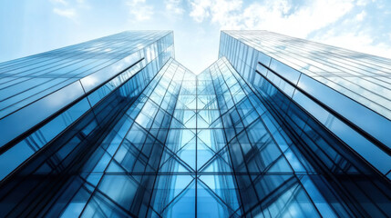 Obraz premium glass architecture of modern building