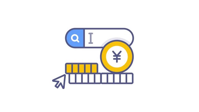 Financial, research, business, Premium quality vector illustration video concept. flat line icon video symbol.