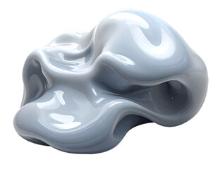 A white substance with a black background