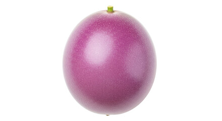 Fototapeta premium Isolated passion fruit with a vibrant purplish hue, a tropical fruit in a spherical shape