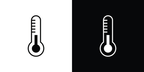 Thermometer icon concept design element. pictogram icons.