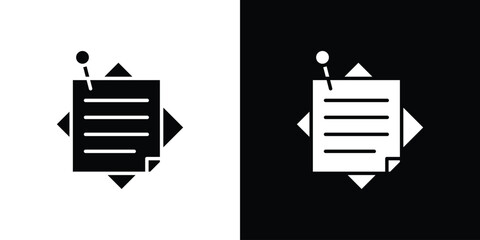 Sticky notes icon concept design element. pictogram icons.