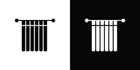 Shower curtain icon concept design element. pictogram icons.