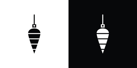 Plumb bob icon concept design element. pictogram icons.