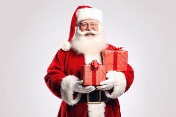 Gift box christmas adult santa claus.