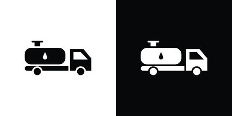 Fuel truck icon concept design element. pictogram icons.