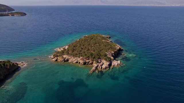Discover stunning aerial views of Greece's coastline and natural beauty