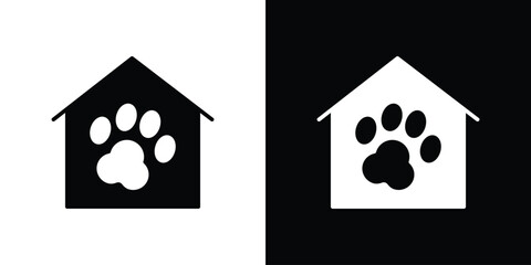 Dog Shelter icon concept design element. pictogram icons.