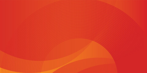 Modern orange abstract background with flowing wavy lines.eps10