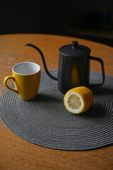 coffee items on the table