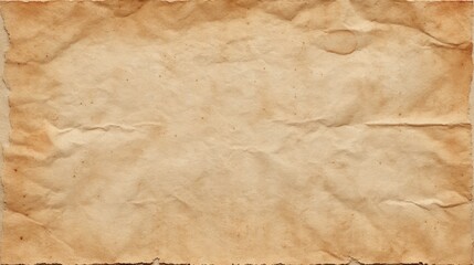 Vintage Aged Texture of Unused Old Paper Sheet with Wrinkles and Natural Imperfections for Craft and Background Use in Design Projects