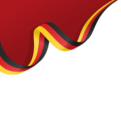 germany flag symbol wave ribbon