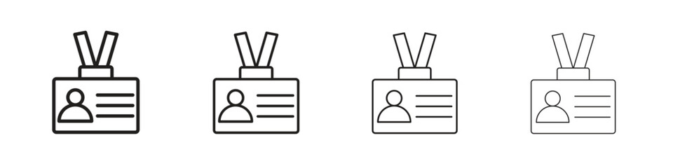 Visitor icons. editable stroke icon collection.