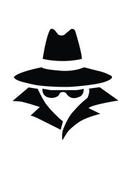 black silhouette of a cowboy hat