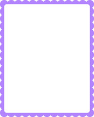 Scalloop Rectangle Frame