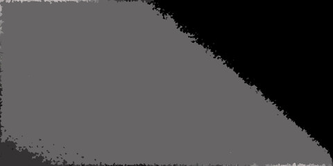 Abstract textured background with rough edges and a split color design in gray and black