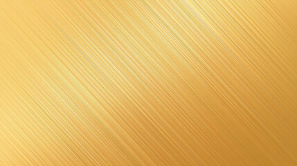 Golden metallic texture with diagonal lines creating sleek and elegant pattern. shiny surface reflects light beautifully